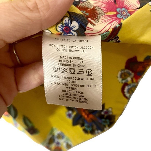 Anthropologie Women’s Sunniva dress Maeve NWT Small yellow floral - Picture 14 of 15
